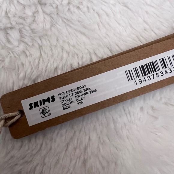 SKIMS Women's Fits Everybody Push Up Demi Bra Clay BR-UWR-2295 Size 32A NWT - Picture 6 of 9